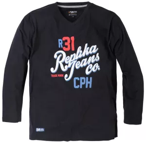 T-shirt manches longues Noir de 3XL-3XL