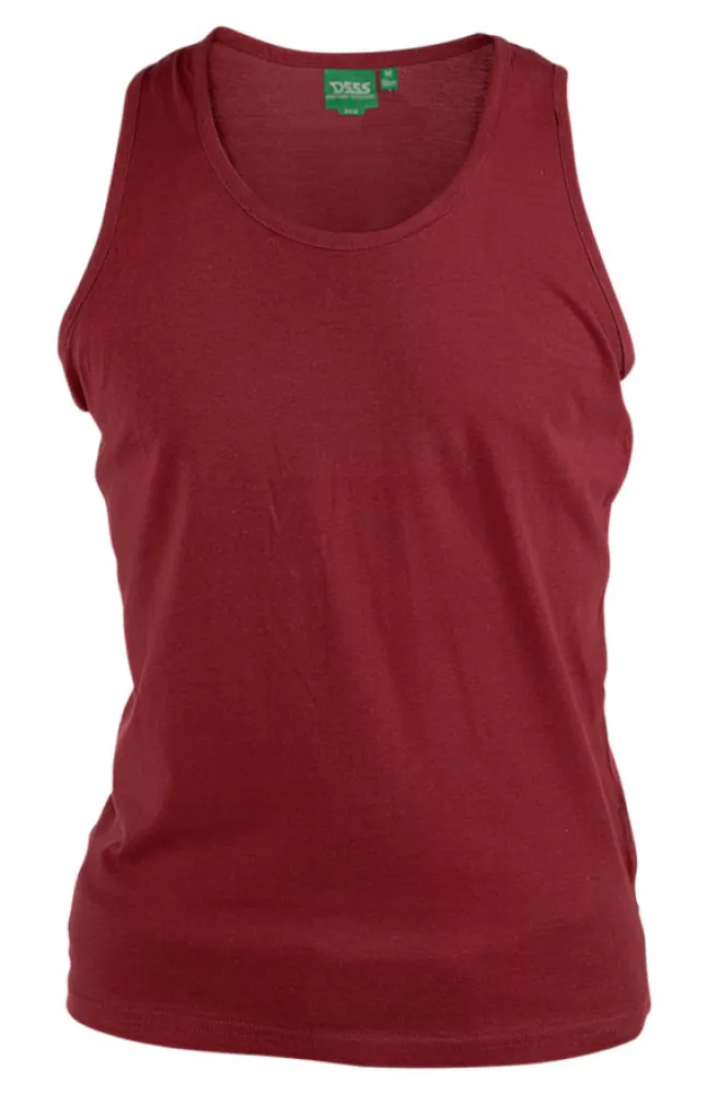 T-shirt sans manche rouge de 3XL à 7XL-3XL