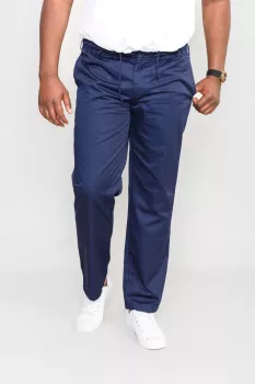 Pantalon taille élastiquée bleu marine basilio-P54