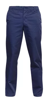 Pantalon taille élastiquée bleu marine basilio