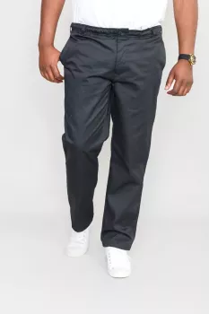 Pantalon taille élastiquée noir basilio-P48