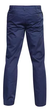 Pantalon taille élastiquée bleu marine basilio-P56