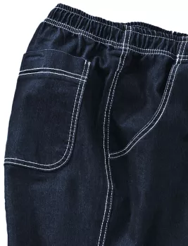 Pantalon  jogging bleu foncé délavé en jeans-2XL