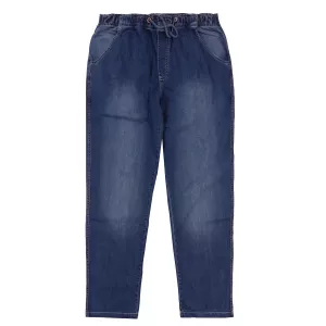 Pantalon  jogging bleu délavé en jeans