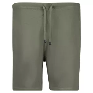 Short léger ou de Pyjama vert olive en coton -6XL