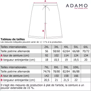 Short léger ou de Pyjama vert olive en coton -4XL