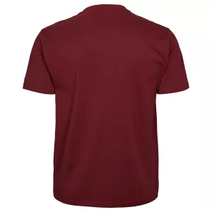 T-shirt bordeaux Col rond North basic-3XL