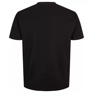 T-shirt noir Col rond North basic-8XL