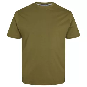 T-shirt vert olive Col rond North basic