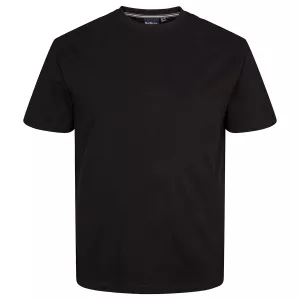 T-shirt noir Col rond North basic-5XL
