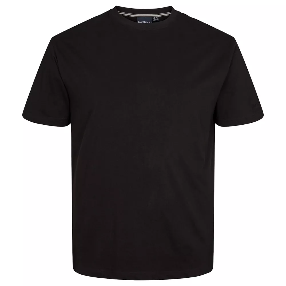 T-shirt noir Col rond North basic-2XL
