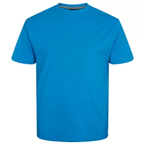 T-shirt bleu cobalt Col rond North basic-8XL
