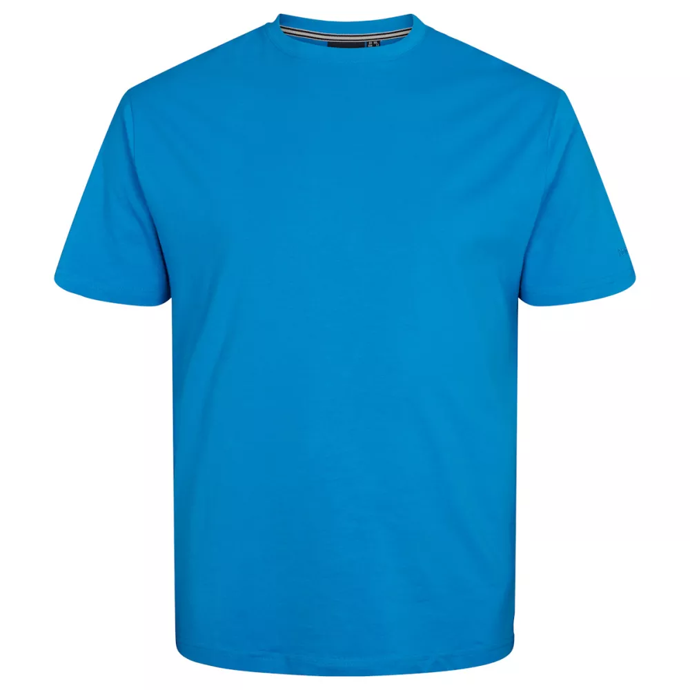 T-shirt bleu cobalt Col rond North basic-2XL
