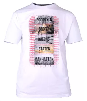 T-shirt manches Courtes blanc de 3XL à 8XL