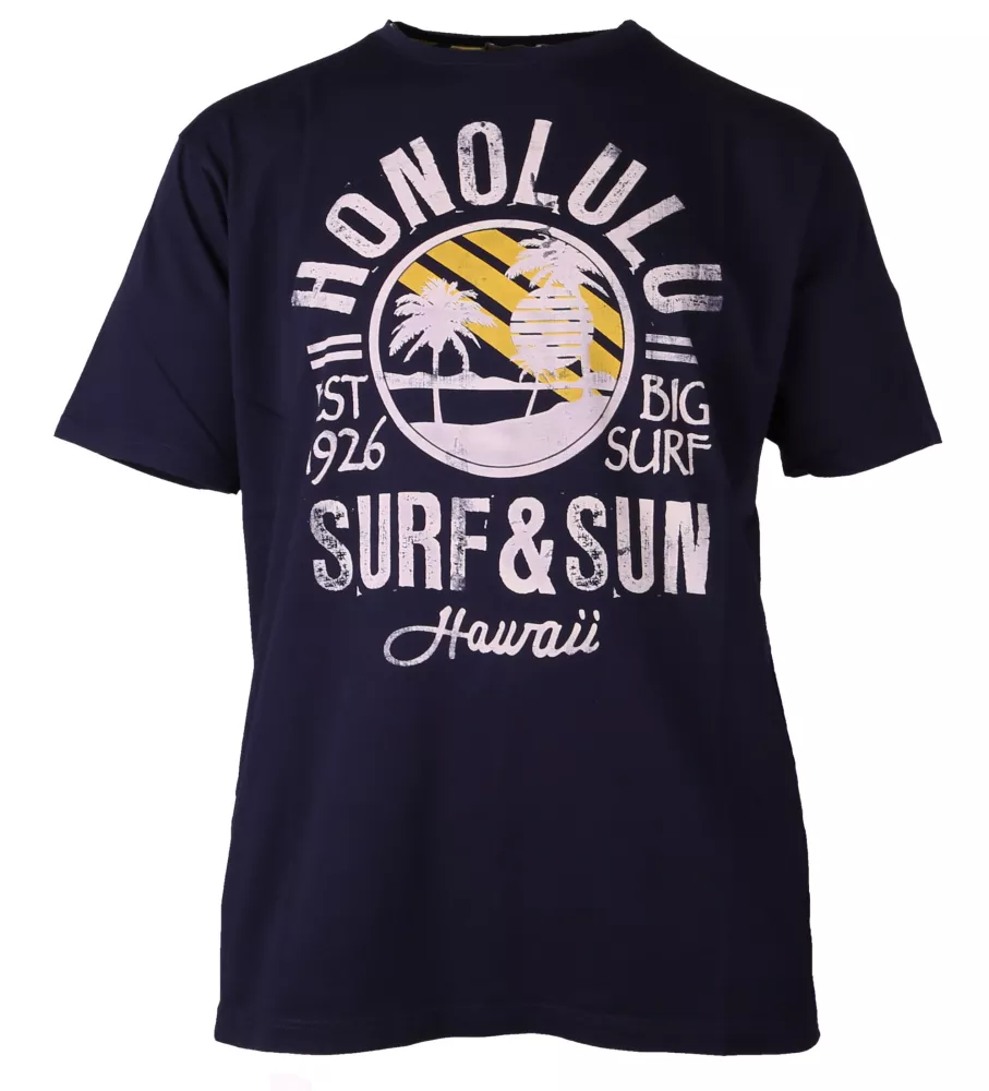 T-shirt manches Courtes bleu marine 3XL et  5XL-3XL