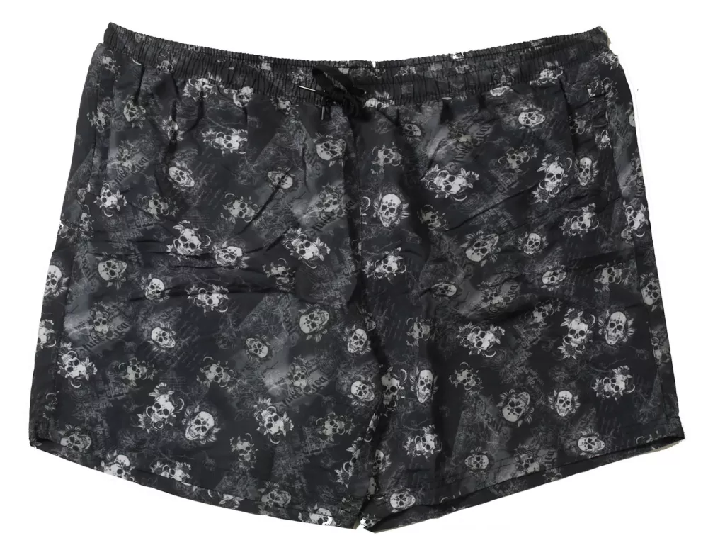 Short de Bain grande taille pour homme noir-3XL