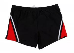 Maillot de bain homme coloris Noir et Rouge grande taille