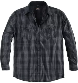 Chemise Replika carreaux gris manches longues 3XL