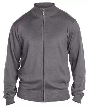 Pull cardigan manches longues gris Chiné 2XL et 3XL