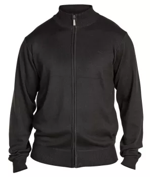 Pull cardigan manches longues noir 2XL et 3XL