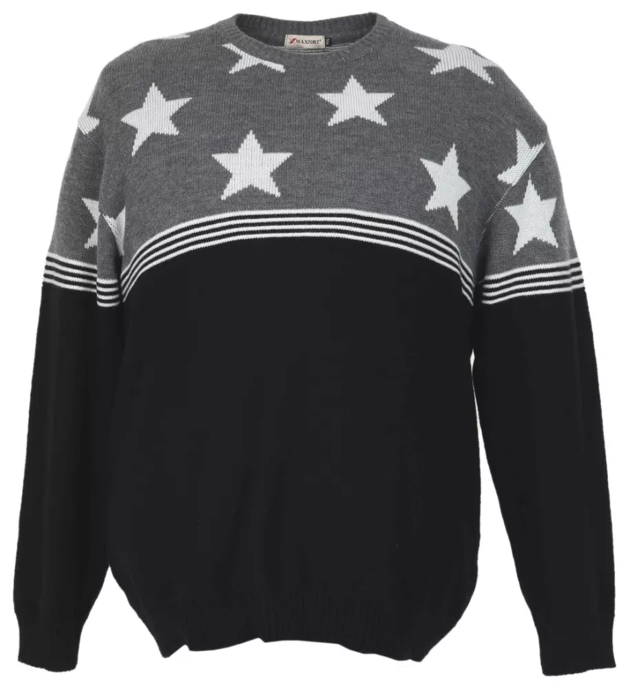 Pull Gris blanc noir 3XL-3XL