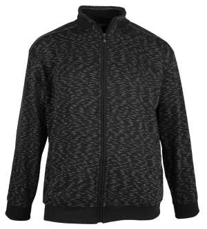 Blouson zippé mélange de noir de 3XL à 5XL