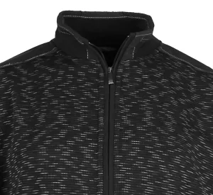 Blouson zippé mélange de noir de 3XL à 5XL-3XL