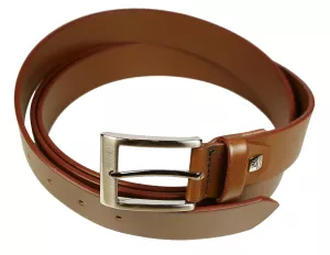 Ceinture cognac ajustable de 155 cm à 170 cm--