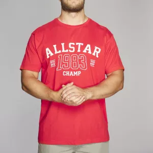 T-shirt manches courtes rouge