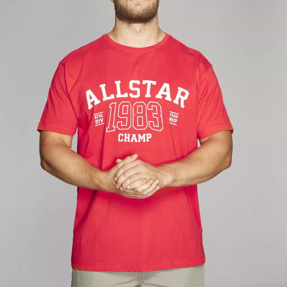 T-shirt manches courtes rouge 6XL-6XL