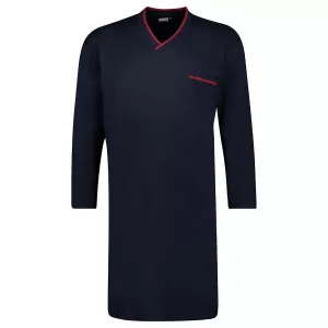 Chemise de Nuit Homme bleu marine de 3XL à 10XL