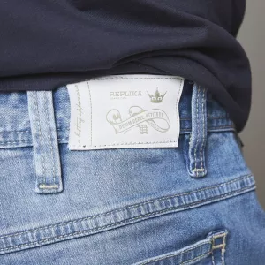 Jean Mick Allsize bleu délavé coupe droite-P56