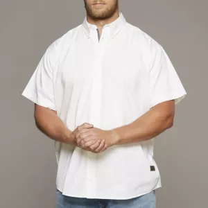 Chemise Replika blanche col américain - XXL4YOU