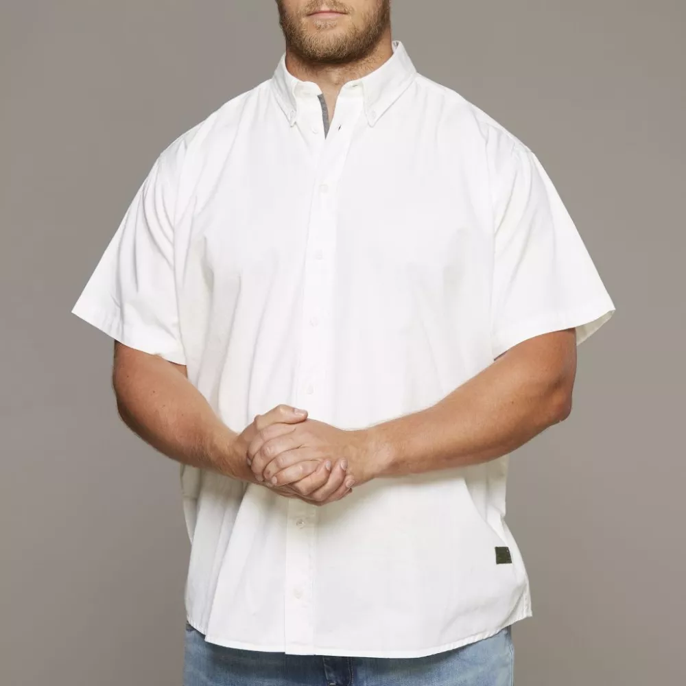 Chemise Replika blanche col américain - XXL4YOU-6XL