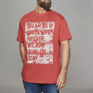 T-shirt James Dean rouge citation vintage
