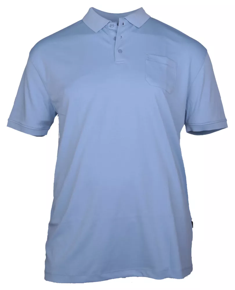 Polo cool effect  manches courtes bleu clair-3XL