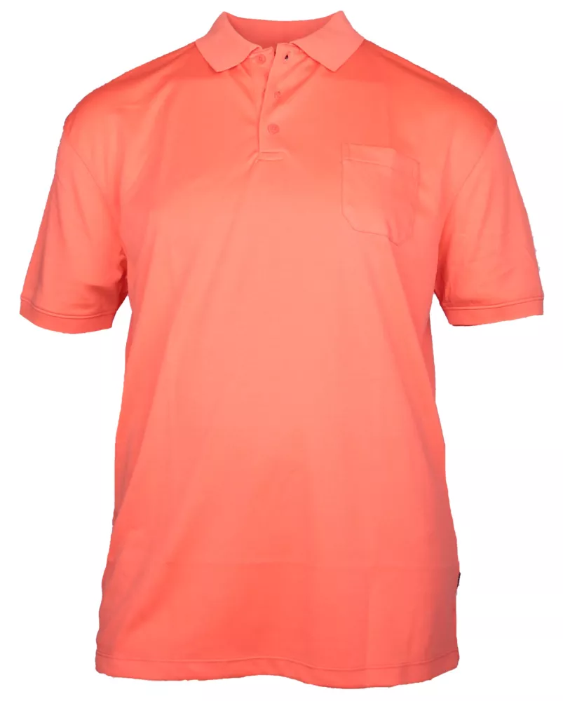 Polo cool effect  manches courtes Rouge Corail-3XL