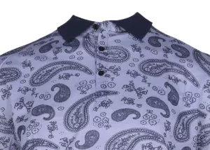 Polo manches courtes bleu de 3XL à 7XL -3XL