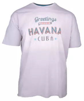 T-shirt Havana Cuba gris argenté-7XL