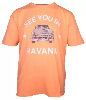 T-shirt manches courtes mélange de orange 3XL à 4XL