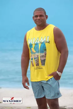 T-shirt débardeur Jaune de 3XL et 5XL-3XL