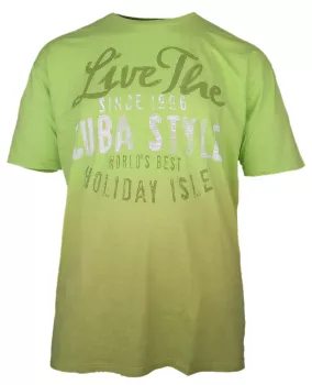 T-shirt manches courtes dégradé vert