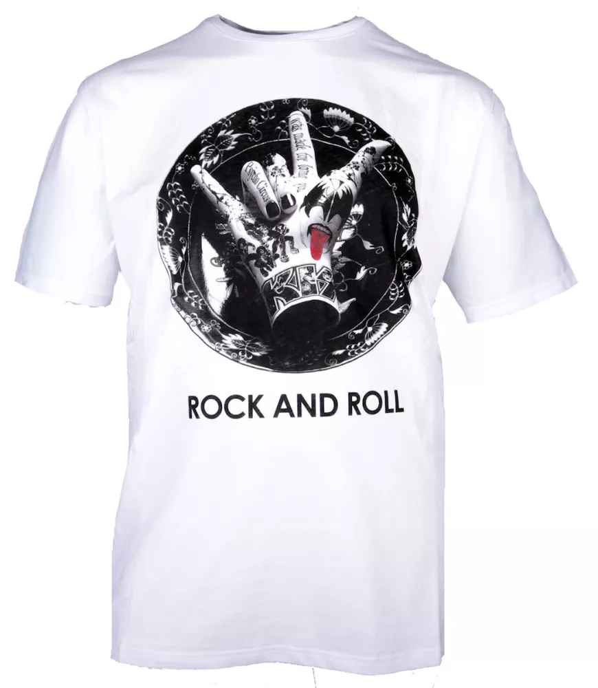 T-shirt manches Courtes ROCK KISS blanc 3XL-3XL