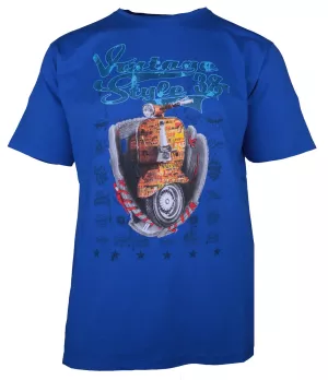 T-shirt imprimé scooter rétro bleu atlantique-4XL