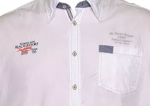 Chemise Kitaro manches courtes blanche-7XL