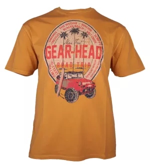 T-shirt manches Courtes vintage Jaune ocre de 3XL à 8XL