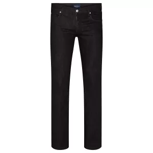 Jeans coupe Mick très grande taille noir délavé