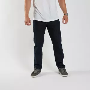 Jeans coupe Mick très grande taille bleu foncé délavé-P62