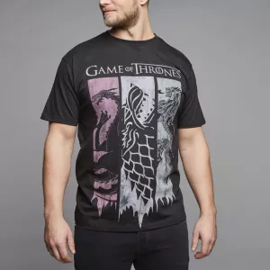 T-shirt Game of Thrones noir