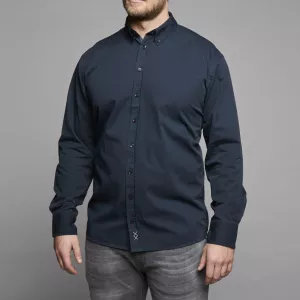 Chemise manches longues bleu marine